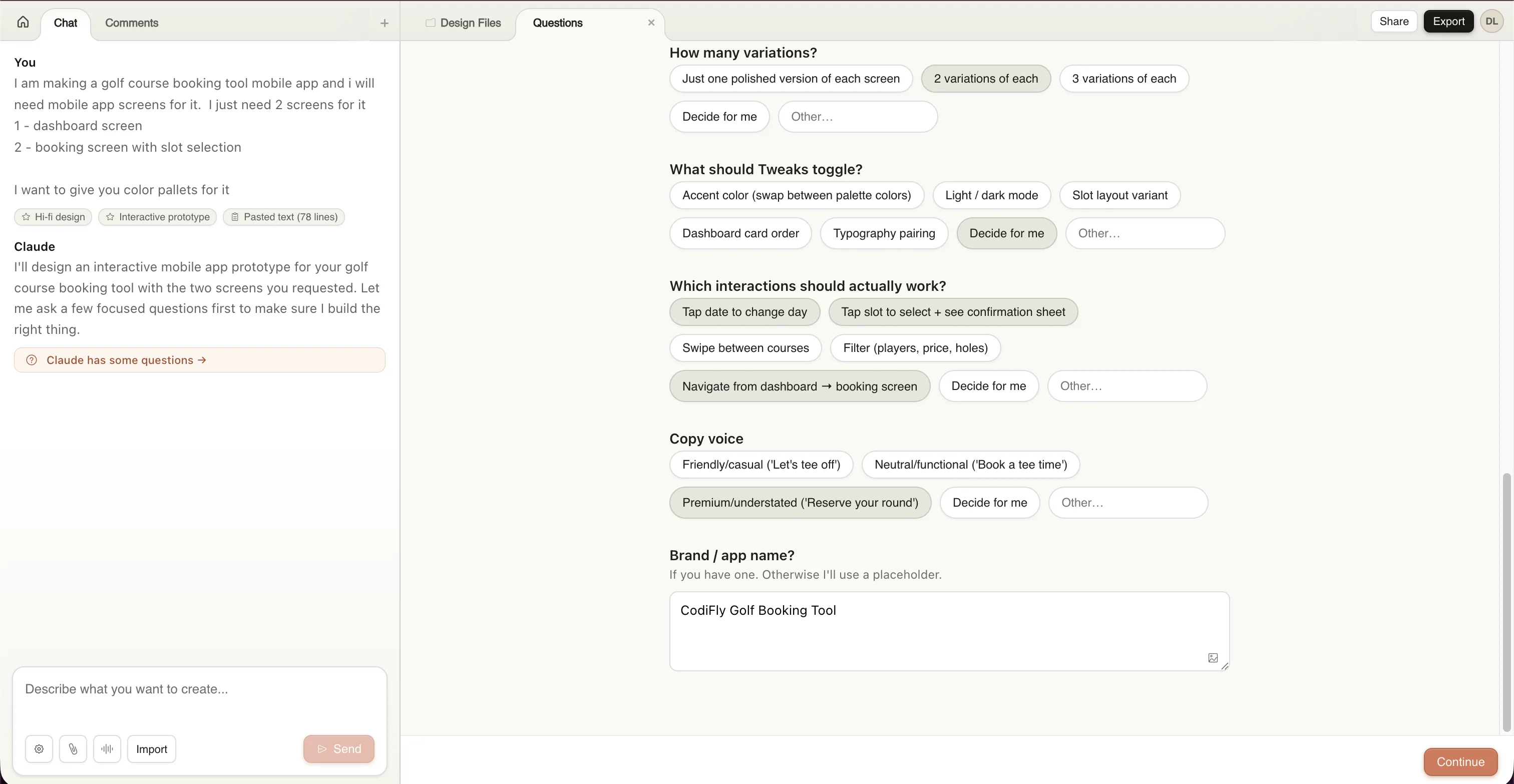 More follow-up questions about interactions and brand name