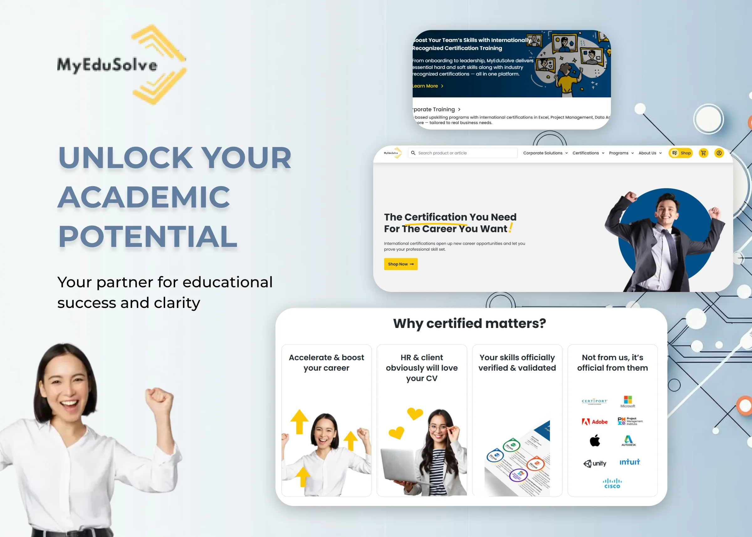 MyEduSolve — E-Learning / Web project by CodiFly