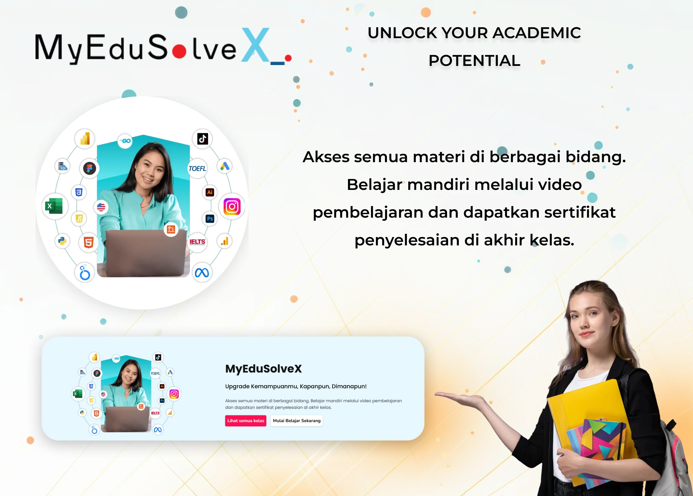 MyEduSolveX advanced e-learning platform — Indonesia