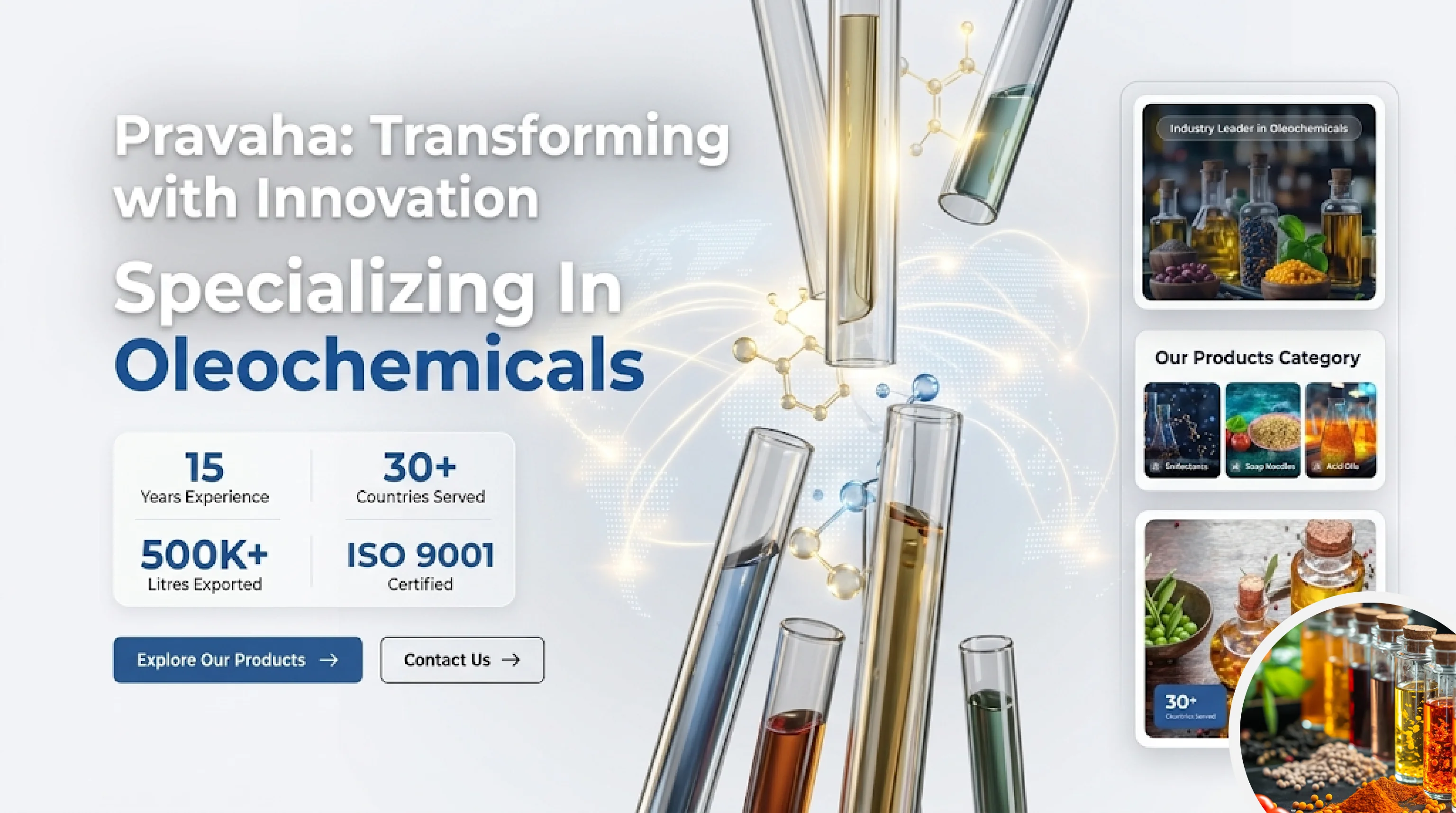 Pravaha oleochemicals B2B trading and procurement platform — Singapore